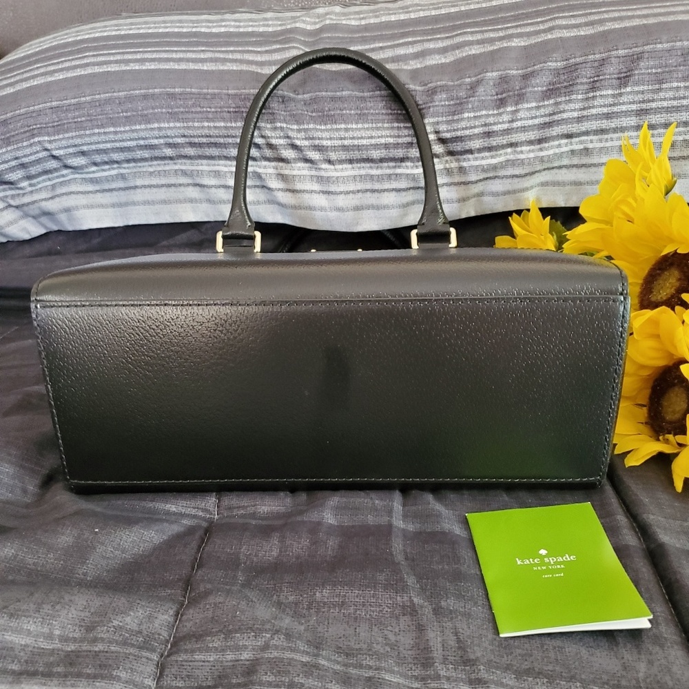 Kate Spade ♠️ Black Satchel Womens Handbag - Picture 5 of 8